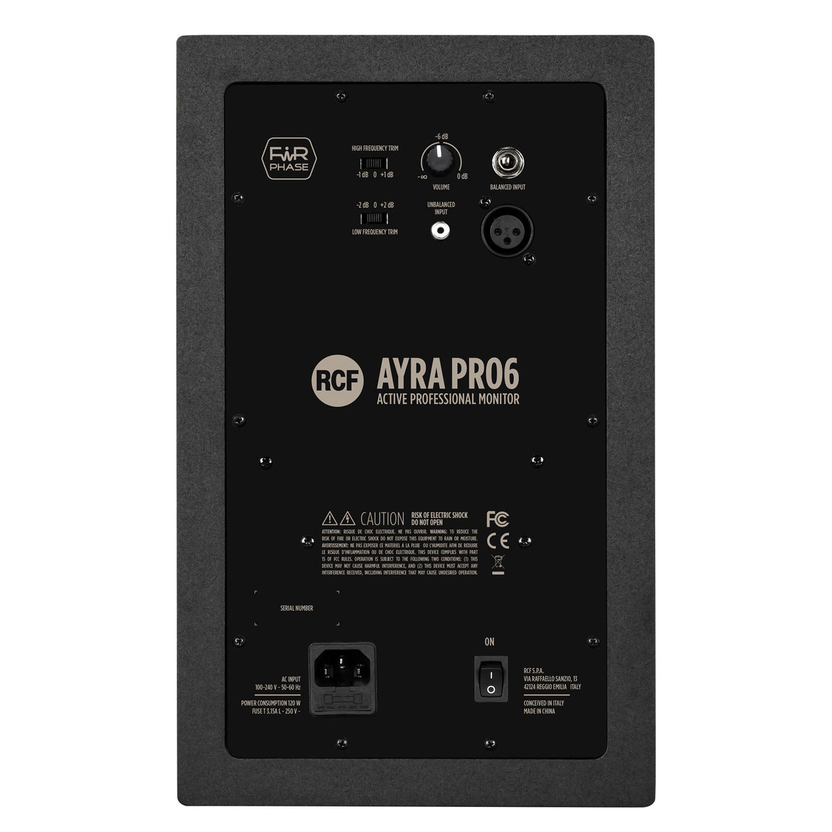 AYRA PRO6 MONITORES DE ESTUDIO ACTIVOS DE DOS VÍAS PROFESIONALES