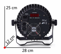 PAR LED 18x10W PACK 08 PCS C/CASE RGBW 4IN1 GLOWING