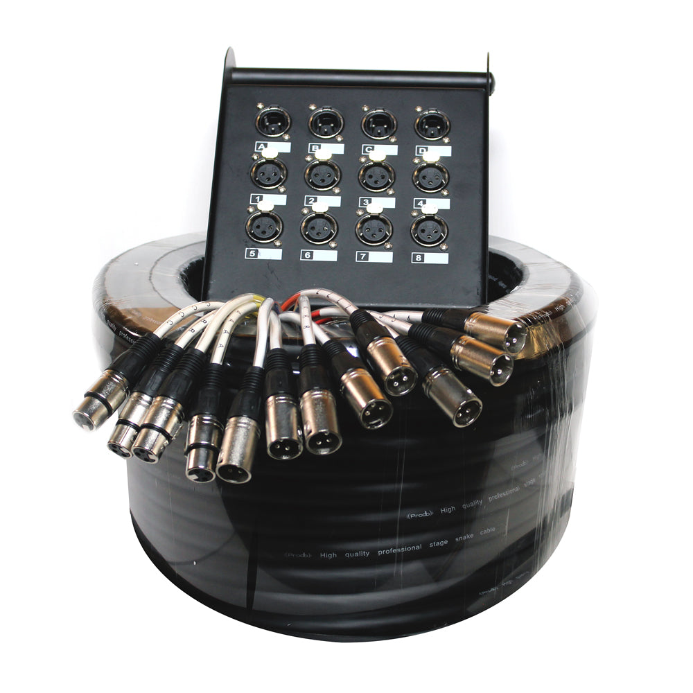 Multipar 8 canales 4 retornos de 30 mts. PRODB SC048-1230