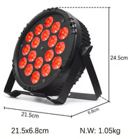 Foco PAR LED 18x12 LED Ring RGBW 4in1 Glowing