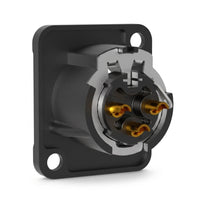 Conector XLR Macho de Chasis Seetronic MJ3F2C-BG 3 Pines