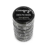 Cinta Aislante PVC 18 MT Pack x10/ Huincha Aisladora Glowing