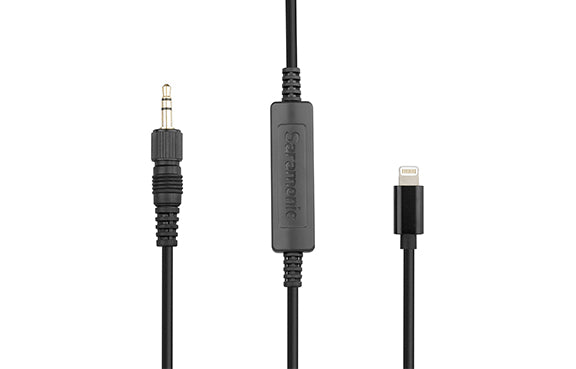 Cable adaptador mini plug a conector lightning Saramonic UTC-C35