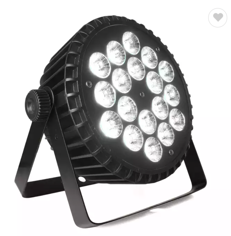 PAR LED 18x10W 6 en 1 RGBWA+UV GLOWING