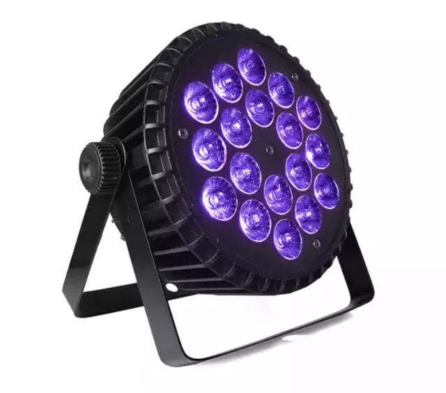 PAr LED 18x15 RGBWA+UV SLIM 6IN1 Glowing