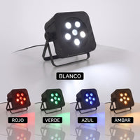 PAR LED Slim 7x15w RGBWA Slim Glowing