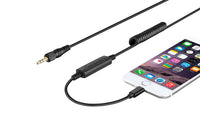 Cable adaptador mini plug a conector lightning Saramonic UTC-C35