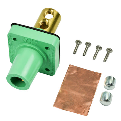 Conector Marinco CL40FRB-E CL16 Panel 400A / 600V 2/0 - 4/0 AWG Hembra  Verde Camlock