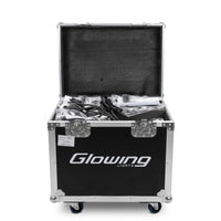 Kit 4 Cabezas Móviles Robotizadas Glowing BEAM 120W LED + Flight Case
