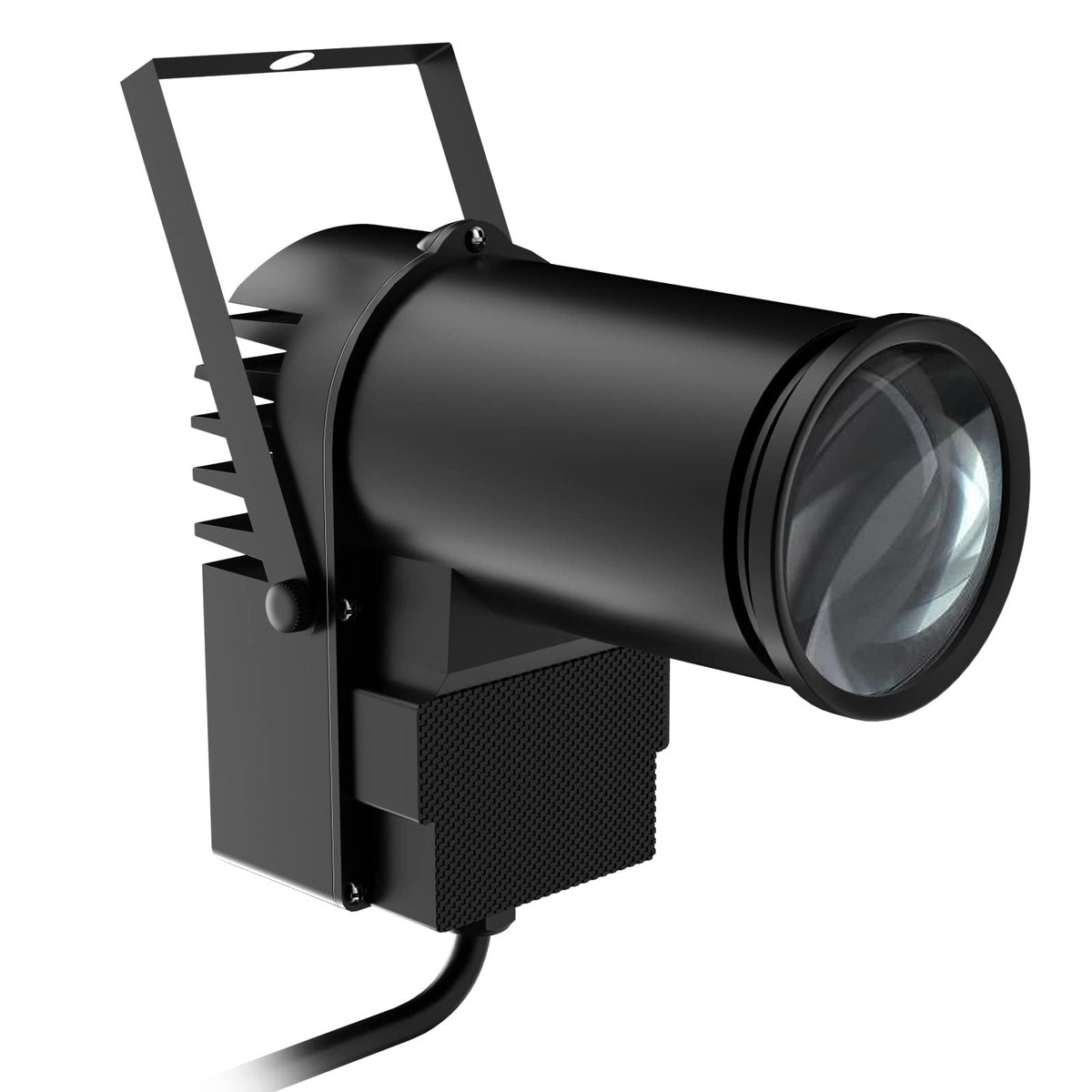 Glowing Lights - Pinspot Light Black 1x10w RGBW 4IN1 LED