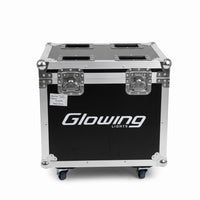 Kit 4 Cabezas Móviles Robotizadas Glowing BEAM 120W LED + Flight Case