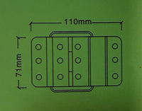 Bisagra con freno 71mmx110mm