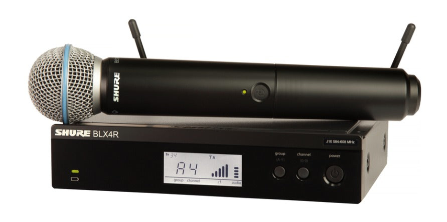 Sistema Inalámbrico de mano Shure BLX24R/B58 K-12 rackeable