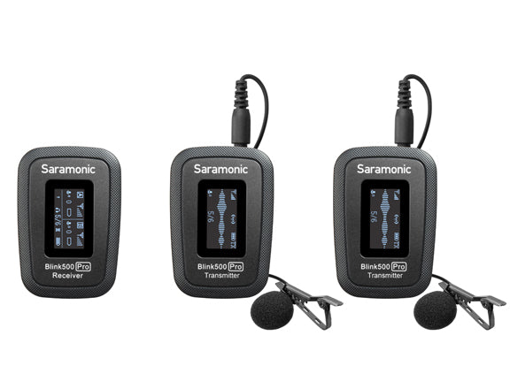 Microfono lavalier inalámbrico ULTRA PORTABLE UHF SARAMONIC BLINK500 PRO2 PACK