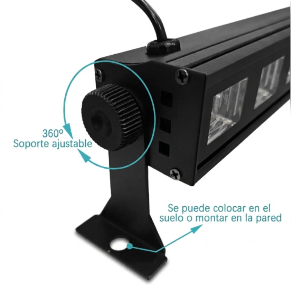 Barra LED UV 9x3w Glowing Lightings