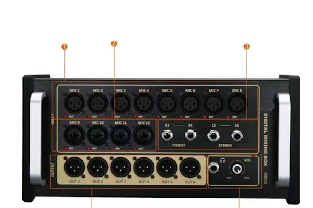 Mixer Digital PRODB DB16 Rackeable