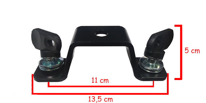 Omega clamp para cabeza movil con soporte para giro Plastico