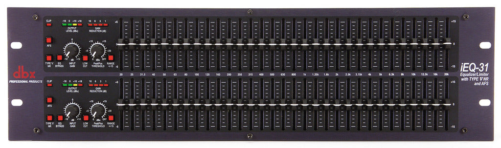 ECUALIZADOR DBX IEQ31limitador gráfico dual de 31 bandas