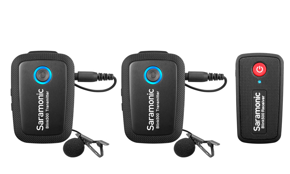 Microfono lavalier inalámbrico ULTRA PORTABLE UHF SARAMONIC BLINK500 B2 PACK