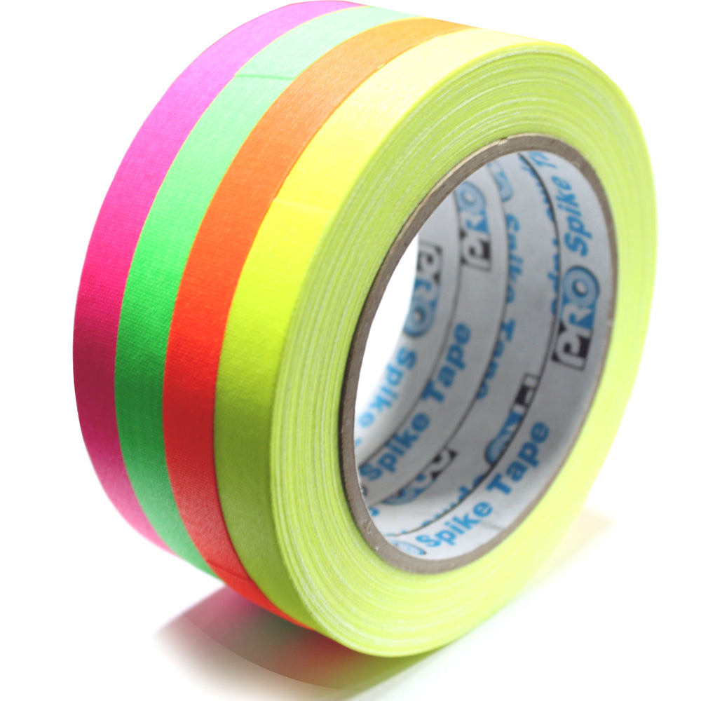 Pack de Cinta Gaffer PROTAPES 4 colores fluor