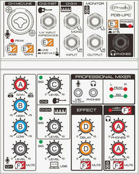 MEZCLADOR INTERFAZ PRODB MIXER USB PDB-UPC