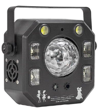 MULTIEFECTO LED PARTY GL-LED025  4 efectos en 1 GLOWING