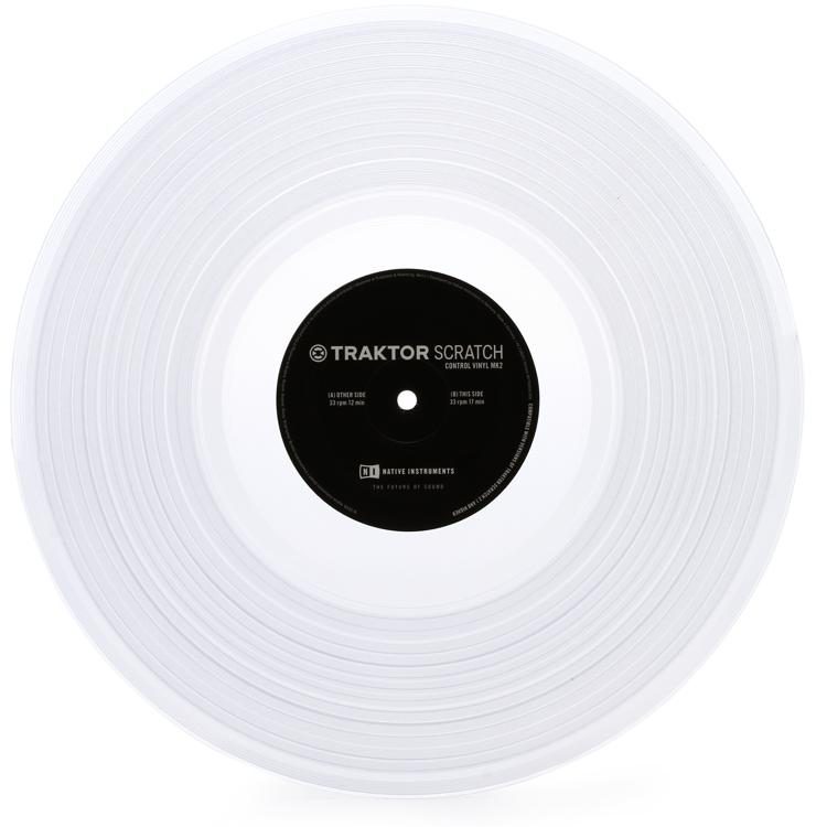 VINILO TRAKTOR SCRATCH CONTROL VINYL MK2 CLEAR Native Instruments
