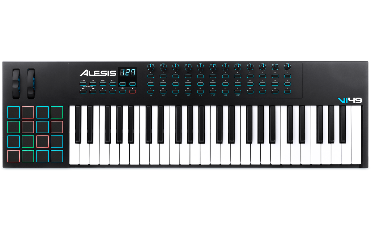 Teclado Controlador Midi Alesis VI49
