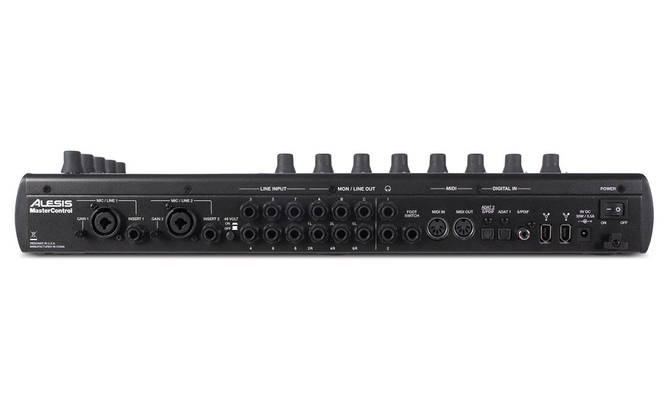 Interfaz y Superficie de control Alesis MasterControl