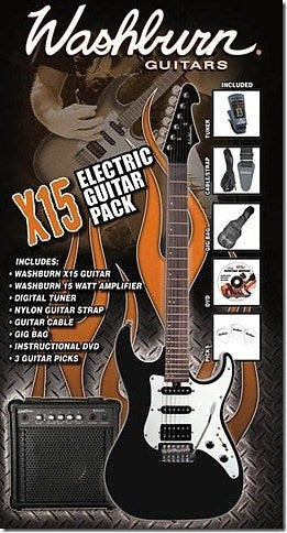 GUITARRA ELECTRICA  X15B PAKE‑A PACK  WASHBURN