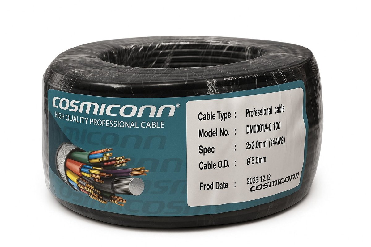 Cable DMX DM001 Rollo 100 mt Cosmiconn - Urdile