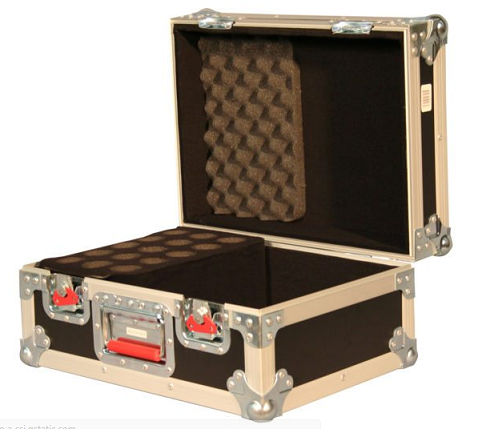 Case de madera GATOR para 15 microfonos y accesorios