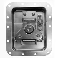 Chapa mediana con offset y porta candado (cromada) VV3055