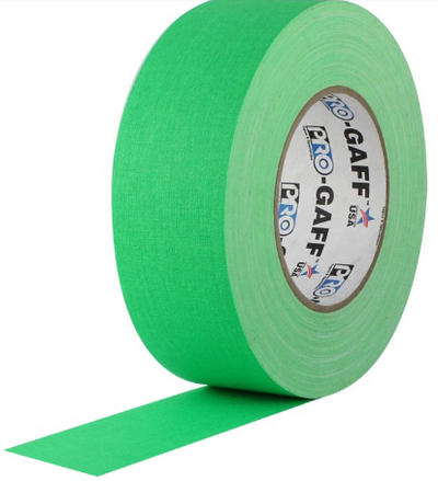 Cinta Gaffer PROTAPES verde flúor 2"x45m