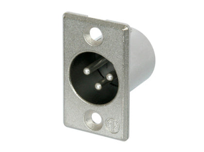 Conector chasis 3 polos macho XLR