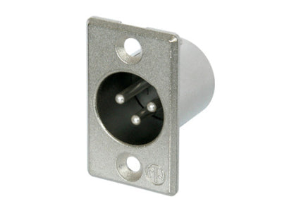 Conector chasis 3 polos macho XLR