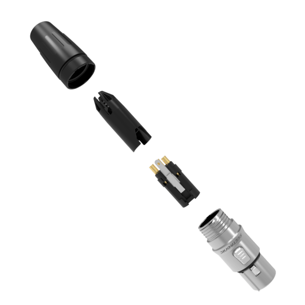 CONECTOR SEETRONIC SCHF3 XLR METALICO VOLANTE HEMBRA - Urdile