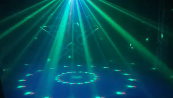 MULTIEFECTO LED PARTY GL-LED025  4 efectos en 1 GLOWING