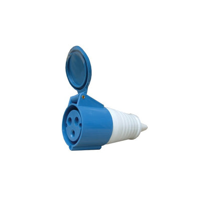 Schuco hembra 16A 240V 2P+T IP44