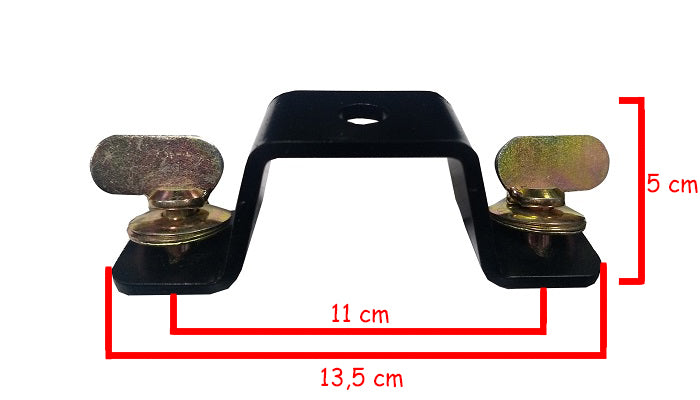 Omega clamp para cabeza movil con soporte para giro metalico