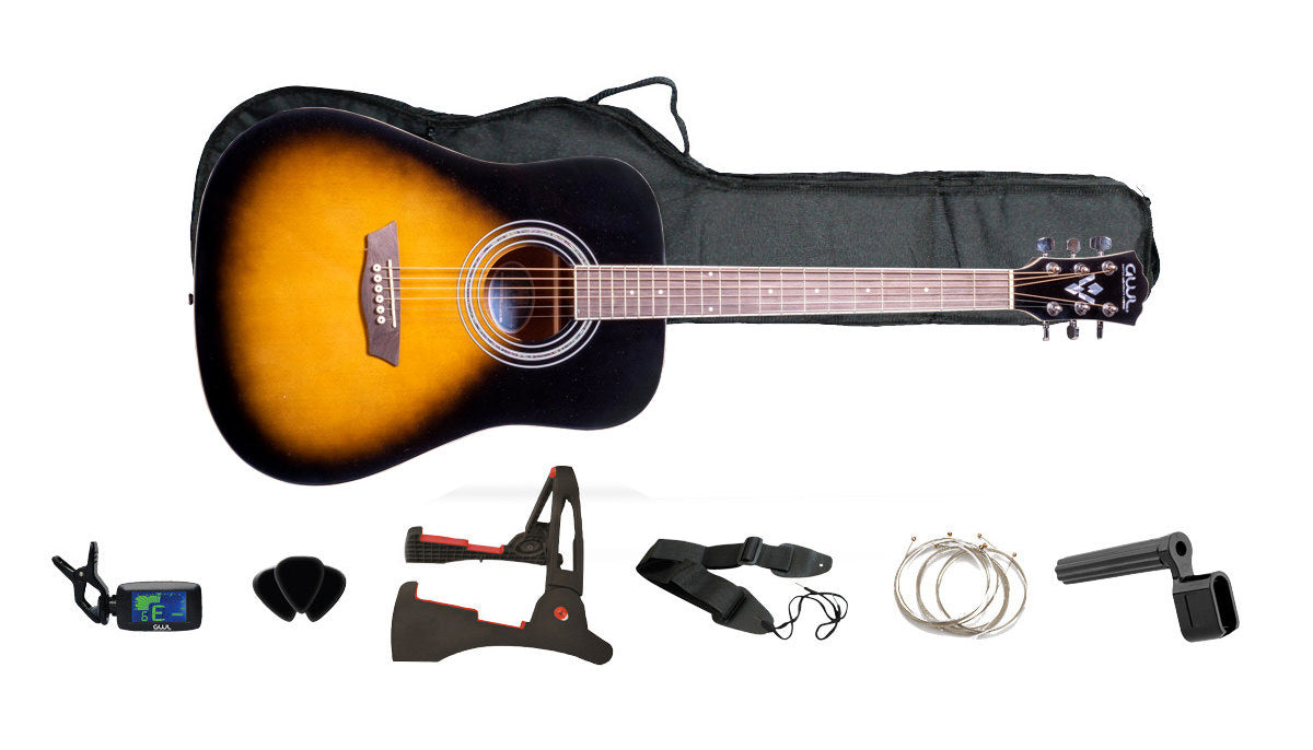 GUITARRA ACUSTICA PACK GWL George Washburn Limited