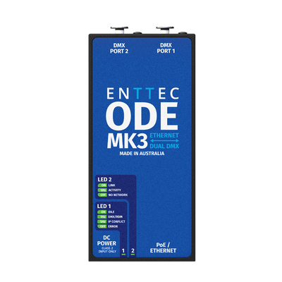 Interfaz iluminacion 2 universos ENTTEC ODE Mk3 - Urdile