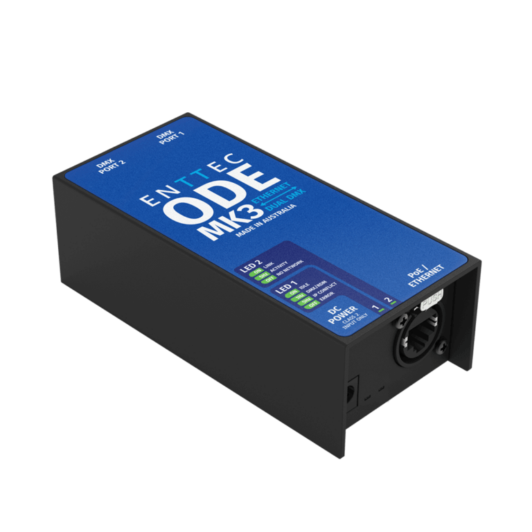 Interfaz iluminacion 2 universos ENTTEC ODE Mk3 - Urdile