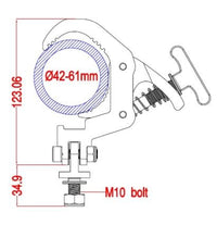 Muela clamp negra 360ª ZD114B126ZY - 360 - Urdile