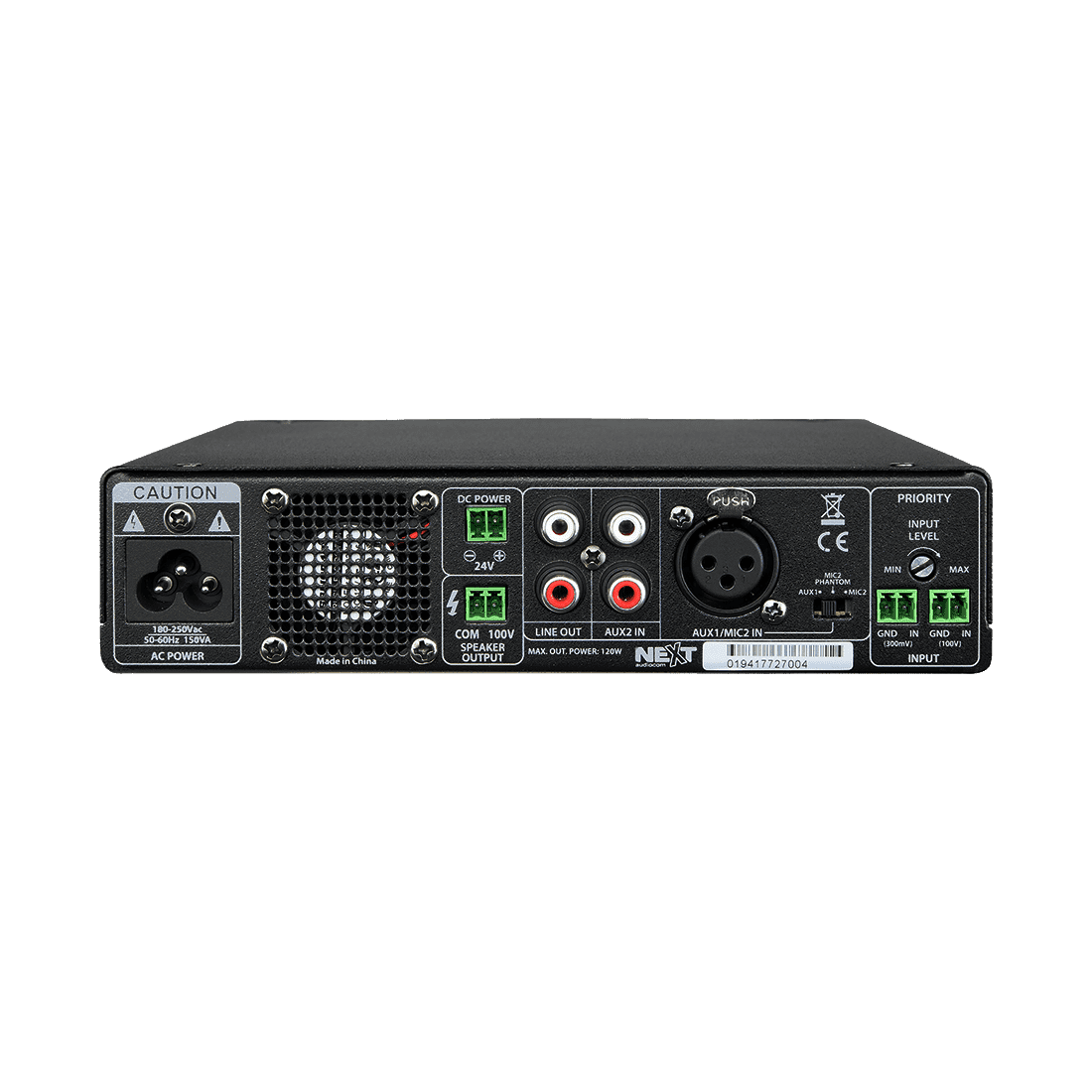 Amplificador de potencia MX120 NEXT Audiocom