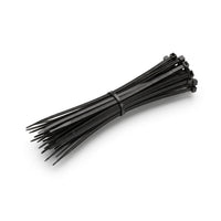 Pack 100 Amarras Plásticas Negras 4x300mm Nylon - Urdile