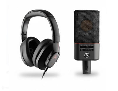 PACK MICROFONO AUSTRIAN AUDIO OC818 BLACK STUDIO SET + AUDIFONO AUSTRIAN AUDIO HI - X20 - Urdile