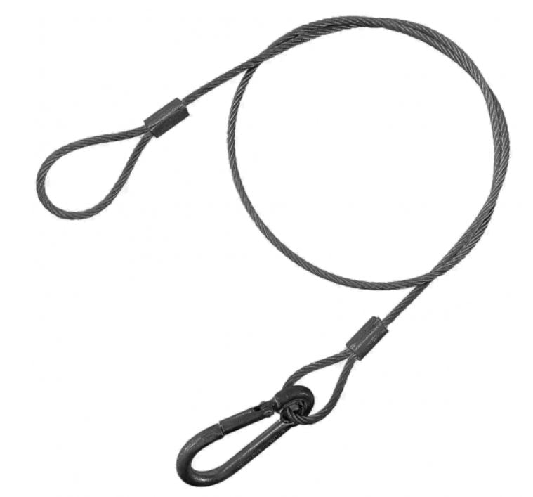 Piola de seguridad negra 2mm od 5mm 76 cm - Urdile
