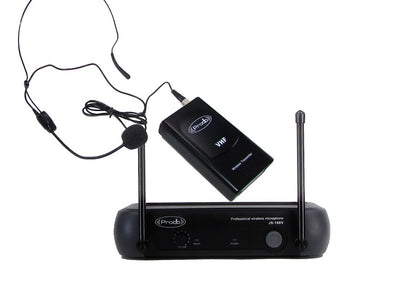 Sistema Inalámbrico VHF con microfono de cintillo Prodb