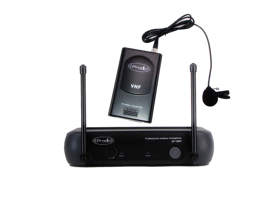 Sistema Inalámbrico VHF con microfono de lavalier Prodb